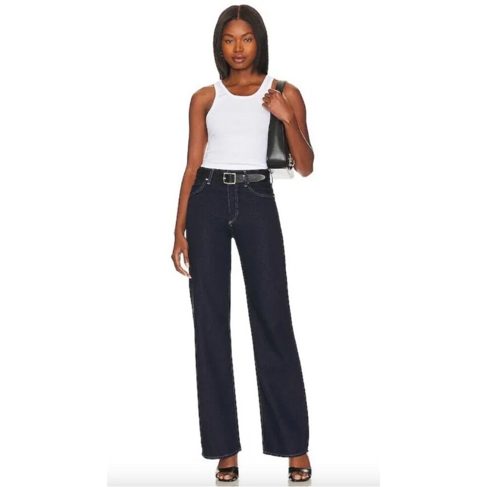 Citizens Of Humanity Dark Indigo Wide Leg Jeans